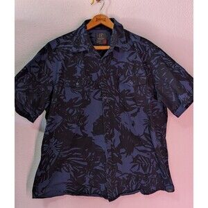 JP 1880 Johann Popken Men's 3xl 47-48 Button Up  Shirt Modern Fit Blue (32)